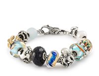 Charm Trollbeads in Silver NON TI SCORDAR DI ME - NON TI SCORDAR DI ME